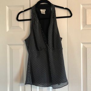 Black & White Patterned Blouse